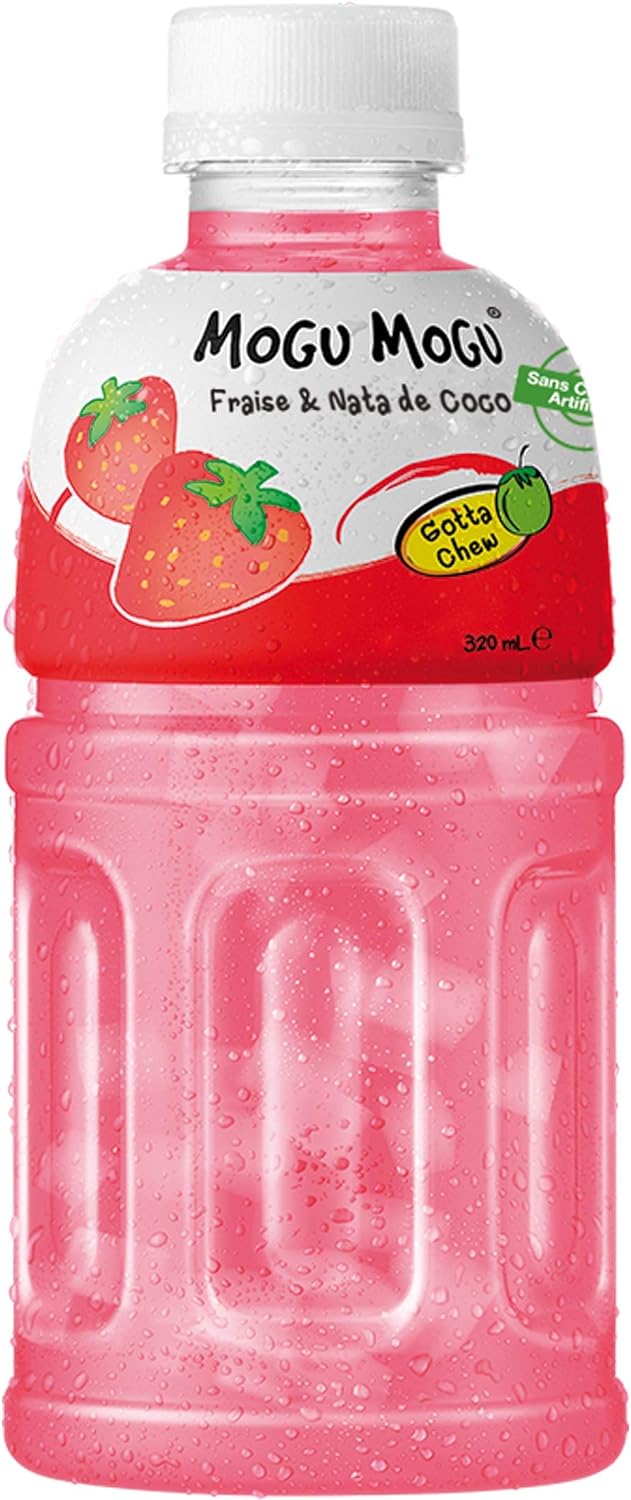 MOGU MOGU Boisson à la Nata de Coco/Jus de Fraise