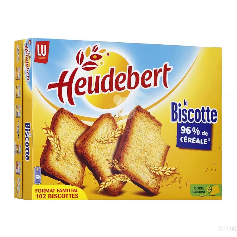 LU HEUDEBERT Biscottes 96% de céréales 102T 830g