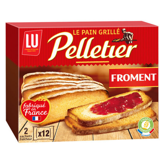 PELLETIER le Pain Grillé Froment 500 g - épicerie les 3 gourmets biscottes-tartinades-de-pain-grille-cereales-et-barres-de-cereales