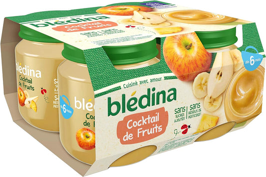 Blédina - Pots Cocktail de fruits dès 6 mois 4x130g - épicerie les 3 gourmets bébés
