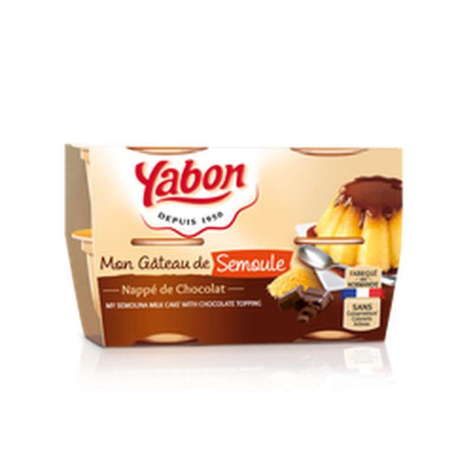 YABON Gâteau de semoule 4 x125 g (500g)