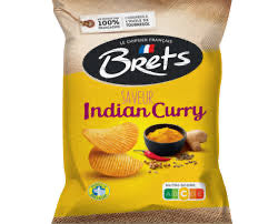 Chips Brets Indian Curry 125 g - épicerie les 3 gourmets chips-et-aperitifs