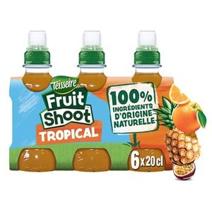TEISSEIRE FRUIT SHOOT Tropical 6 x 20 cl - épicerie les 3 gourmets Boissons
