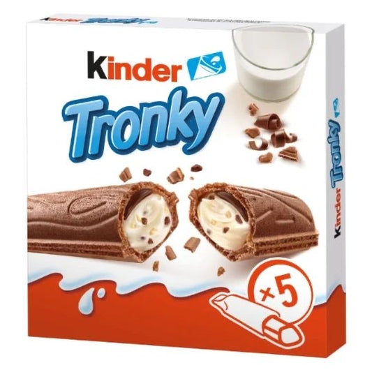KINDER TRONKY  Biscuits Fourrés Noisettes et Cacao 90 g