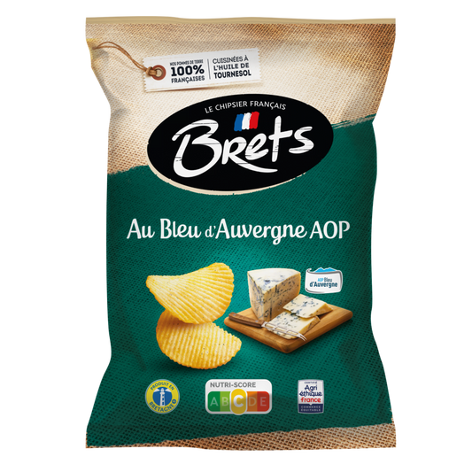 Brets au bleu d'auvergne AOP 125g - épicerie les 3 gourmets Chips et apéritifs