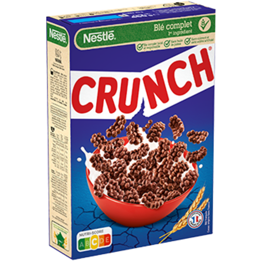 NESTLE CEREALE CRUNCH 450G - épicerie les 3 gourmets biscottes-tartinades-de-pain-grille-cereales-et-barres-de-cereales