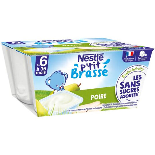Nestlé  Dessert bébé dès 6 mois, Poire P'TIT BRASSE