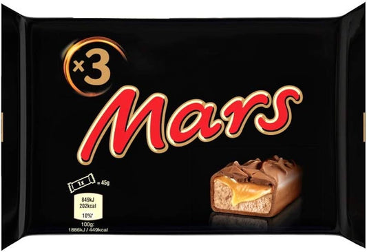 MARS Chocolat 3 X 39.4G - épicerie les 3 gourmets Chocolat 