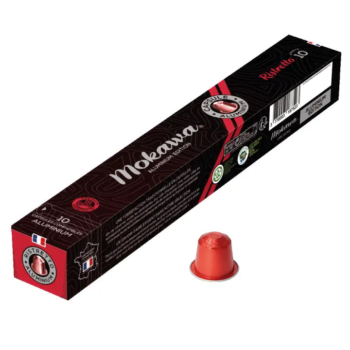 Ristretto MOKAWA  10 Capsules de café moulu