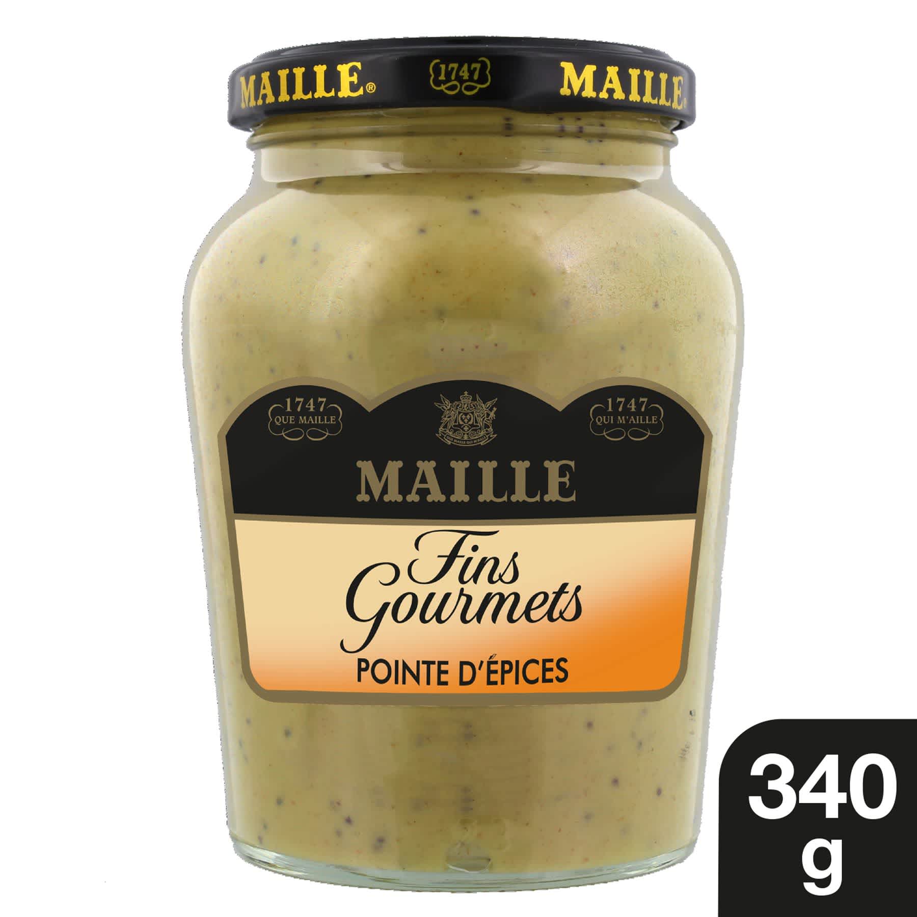 Maille Moutarde Fine Gourmet 340g - épicerie les 3 gourmets CONDIMENTS & SAUCES