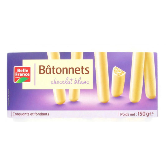 BATONNETS CHOCOLAT BLANC 150G BELLE FRANCE