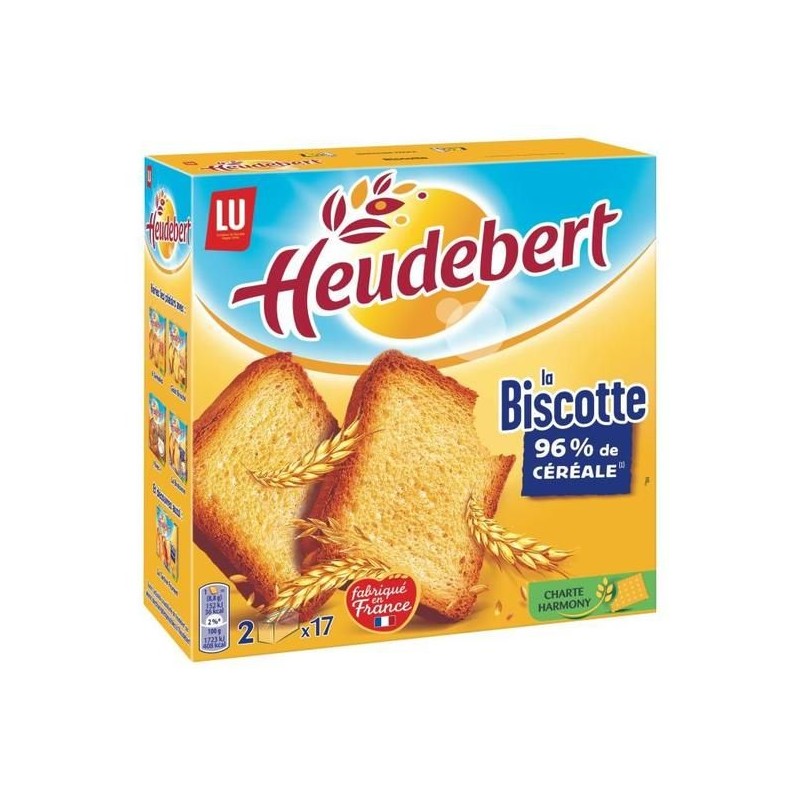 Heudebert La Biscotte 96% de céréales 150G