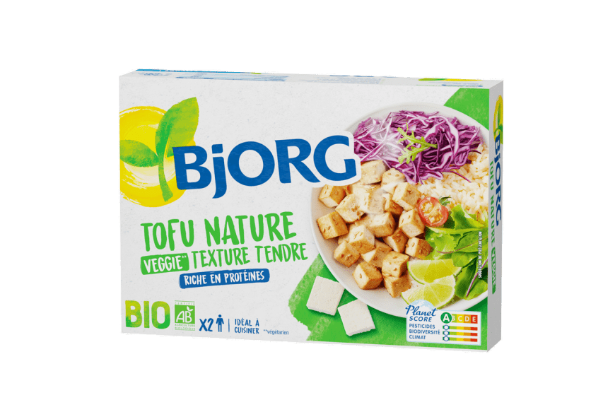 BJORG Tofu Nature Bio 2 x 200 g - épicerie les 3 gourmets biscottes-tartinades-de-pain-grille-cereales-et-barres-de-cereales