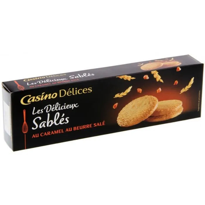 les Delices de belle france Sable Caramel Sale 125g - épicerie les 3 gourmets biscuits-et-gateaux