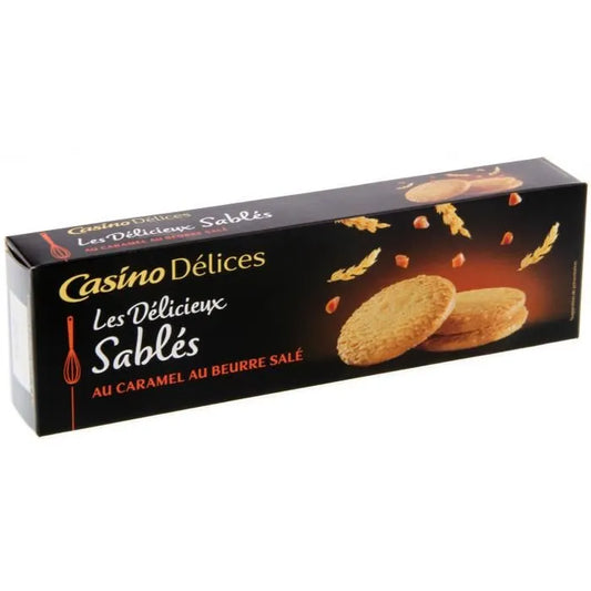 les Delices de belle france Sable Caramel Sale 125g - épicerie les 3 gourmets biscuits-et-gateaux