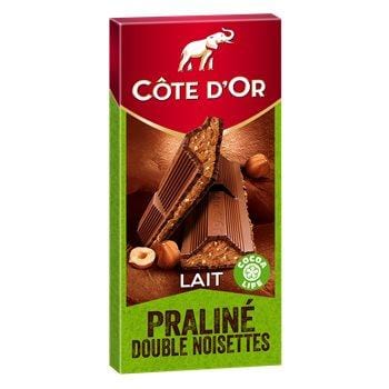 Côte d'Or double noisette & praliné tablette 200 gr