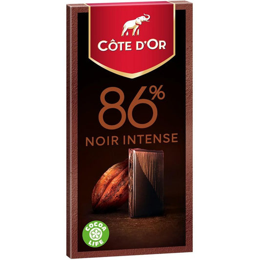 Cote d’Or Chocolat Noir Brut 86% Tablette 100g - épicerie les 3 gourmets Chocolat 