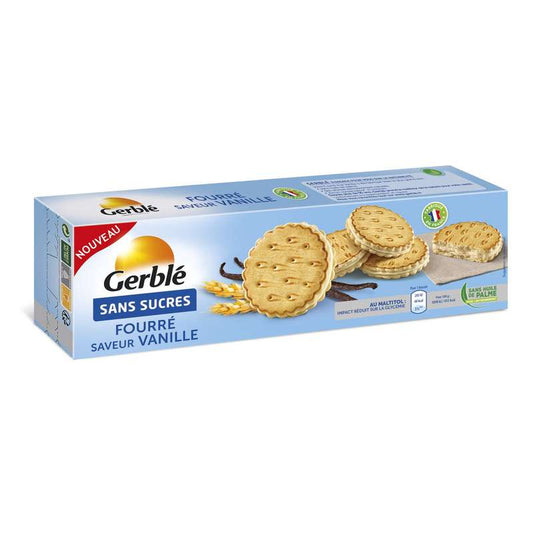 GERBLE Biscuit Vanille Sans Sucres 185G - épicerie les 3 gourmets biscuits-et-gateaux