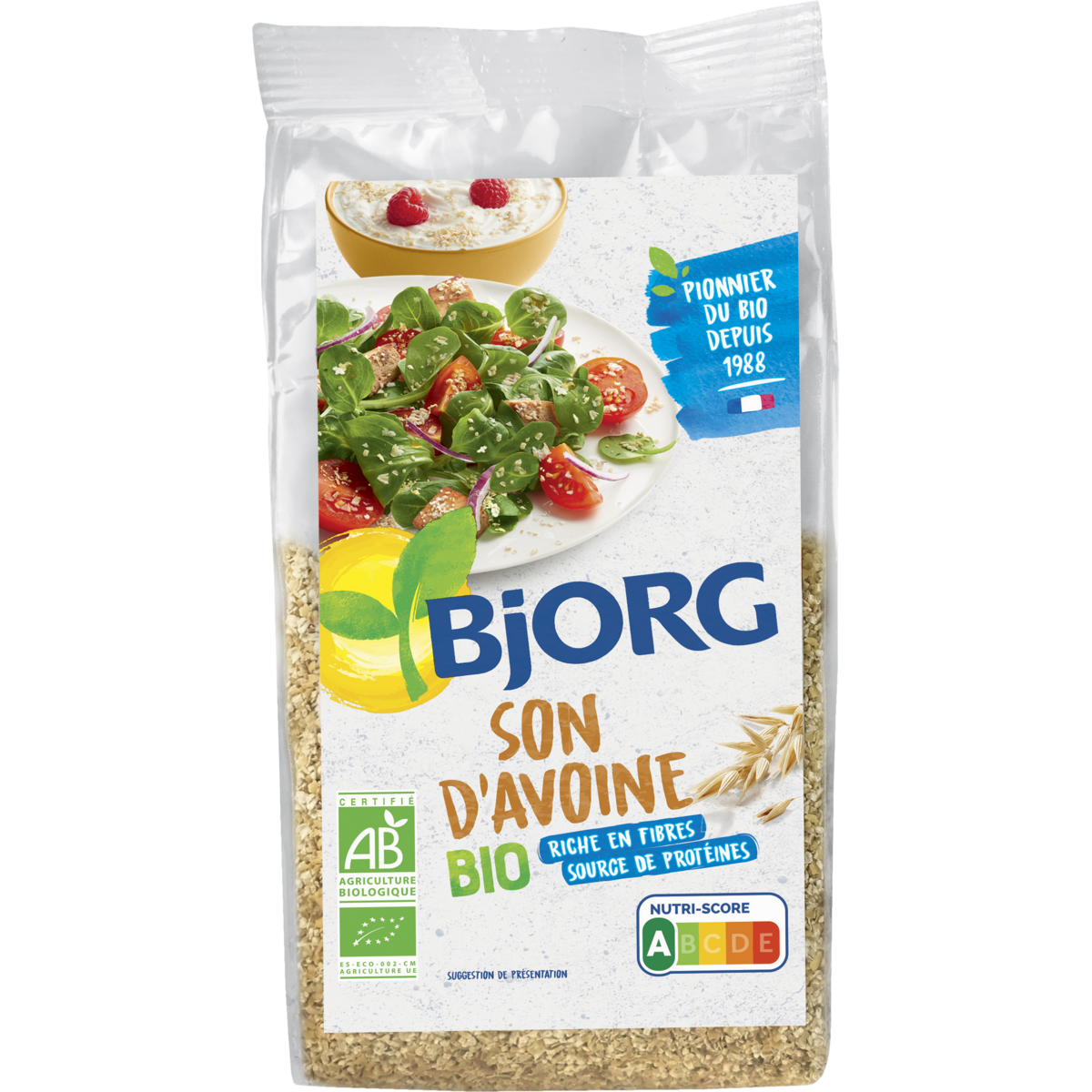 BJORG Son d’Avoine Bio 500 g - épicerie les 3 gourmets biscottes-tartinades-de-pain-grille-cereales-et-barres-de-cereales