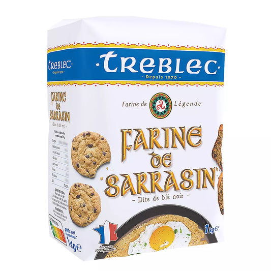 Treblec Farine de Blé Noir 1kg - épicerie les 3 gourmets Sucres, Farines, Coulis et Préparations Gateaux
