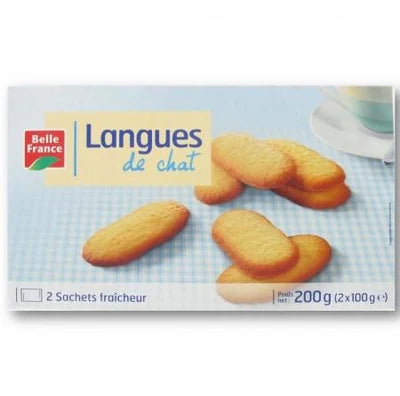 BELLE FRANCE LANGUE DE CHAT 2X100 - épicerie les 3 gourmets biscuits-et-gateaux