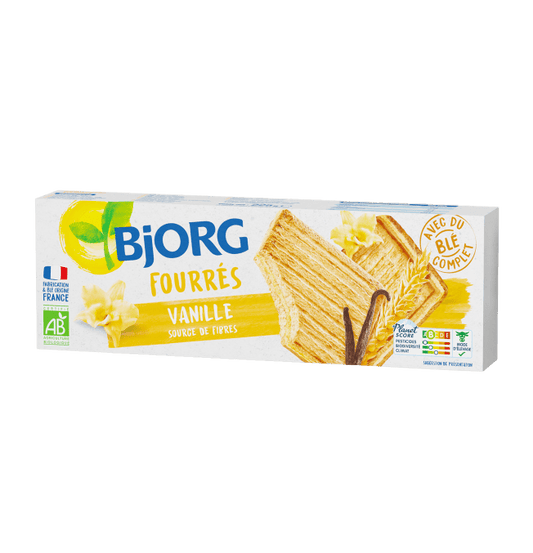 BJORG Fourré Vanille 225 g - épicerie les 3 gourmets biscuits-et-gateaux