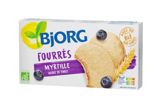 BJORG Fourré Myrtille 175 g - épicerie les 3 gourmets biscuits-et-gateaux