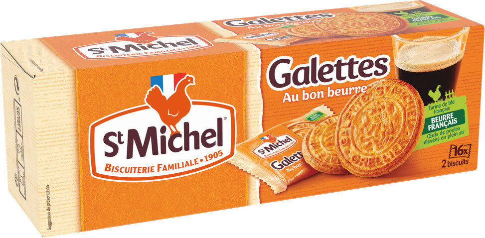 ST MICHEL Biscuits Galettes accompagnement café 208g - épicerie les 3 gourmets biscuits-et-gateaux