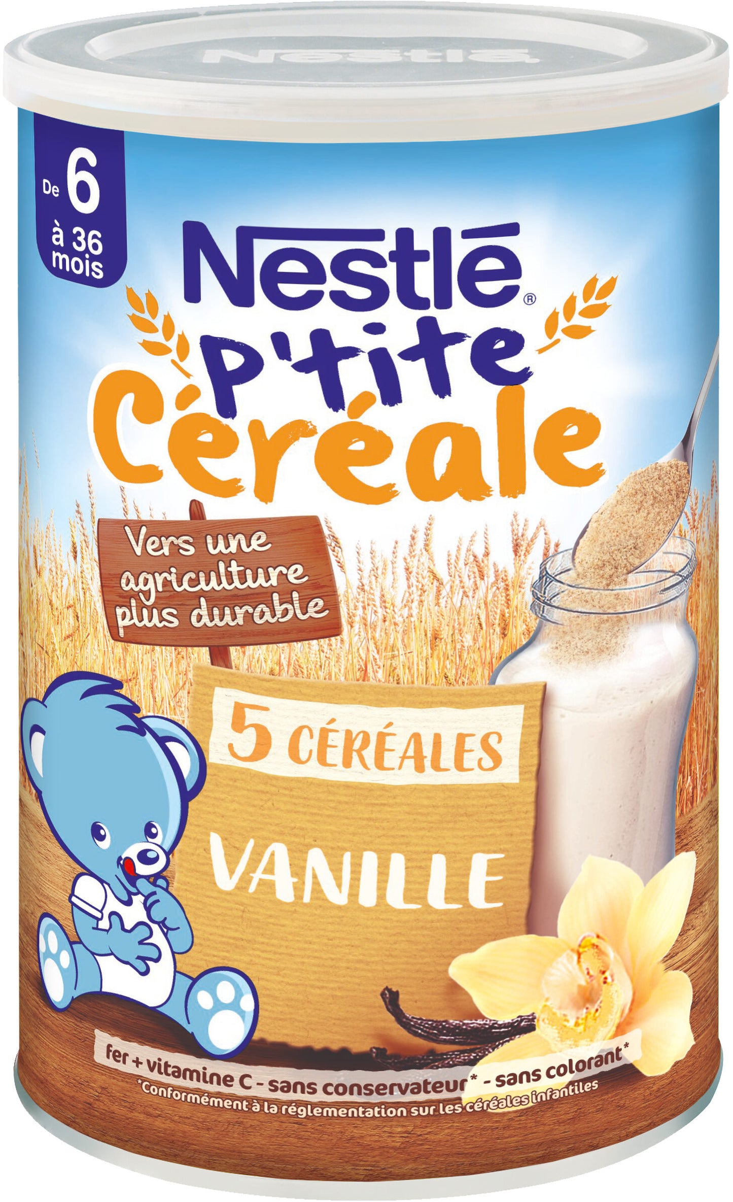 NESTLE Farine Bébé Céréales Vanille 415 g - épicerie les 3 gourmets bébés