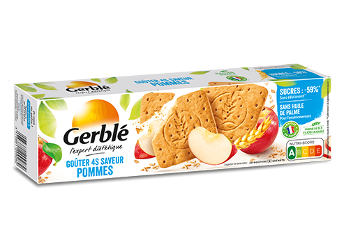 Gerblé Goûter 4S aux pommes - épicerie les 3 gourmets biscuits-et-gateaux