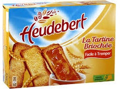 Heudebert Tartines Brioche 24 Tranches - épicerie les 3 gourmets biscuits-et-gateaux