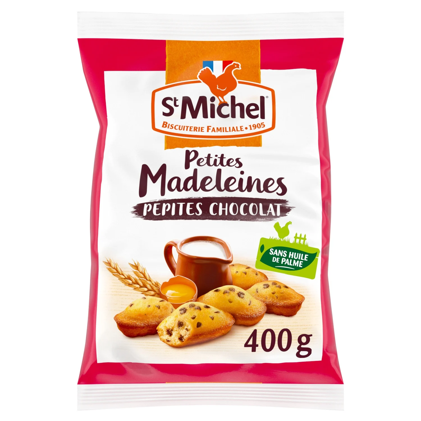 ST MICHEL Madeleines aux pépites de chocolat 400G
