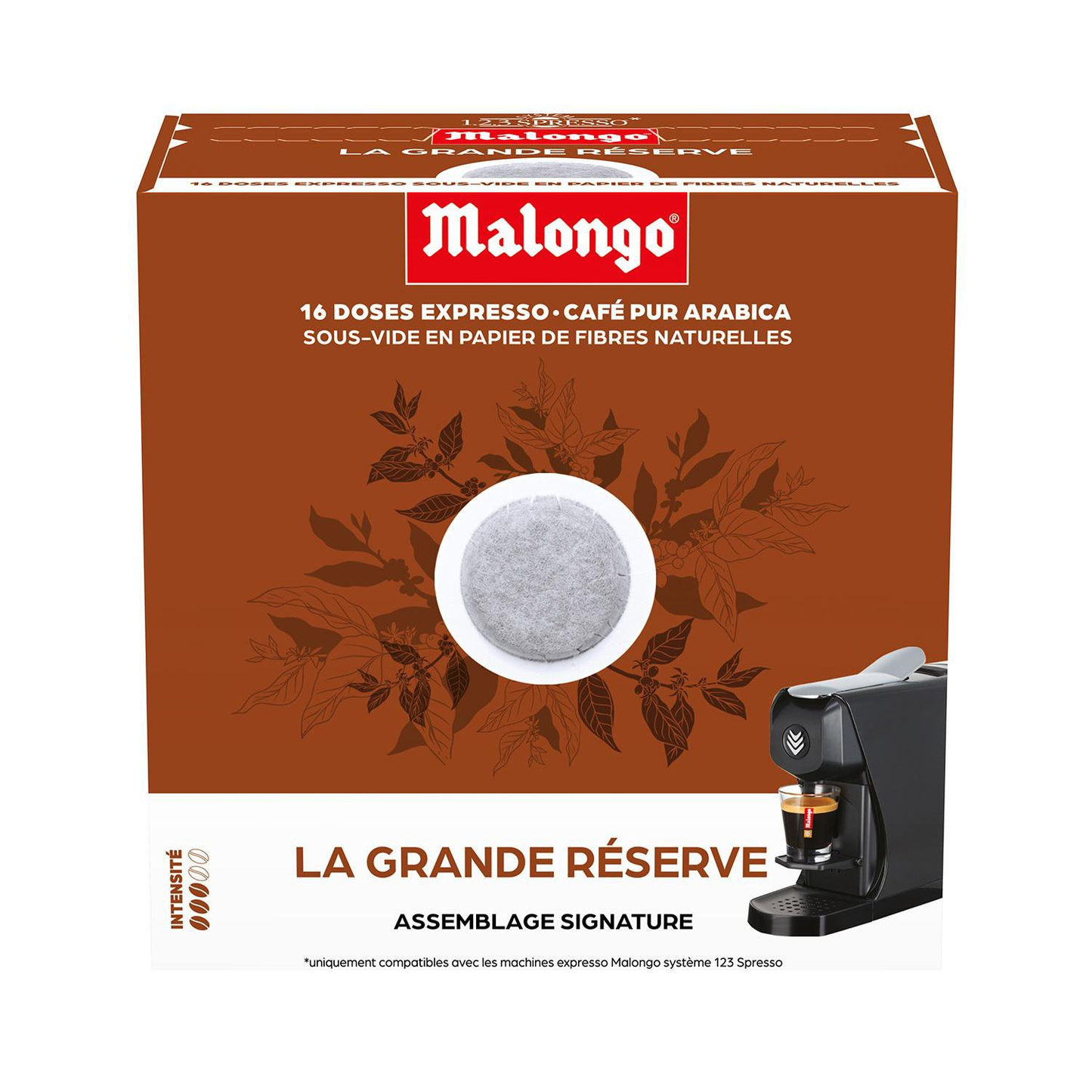 Café Dosettes 100% Arabica 16x Compatible Malongo MALONGO