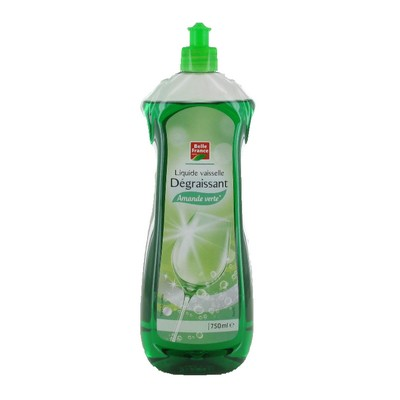 Belle France Liquide Vaisselle Degraissant amande verte 750ML