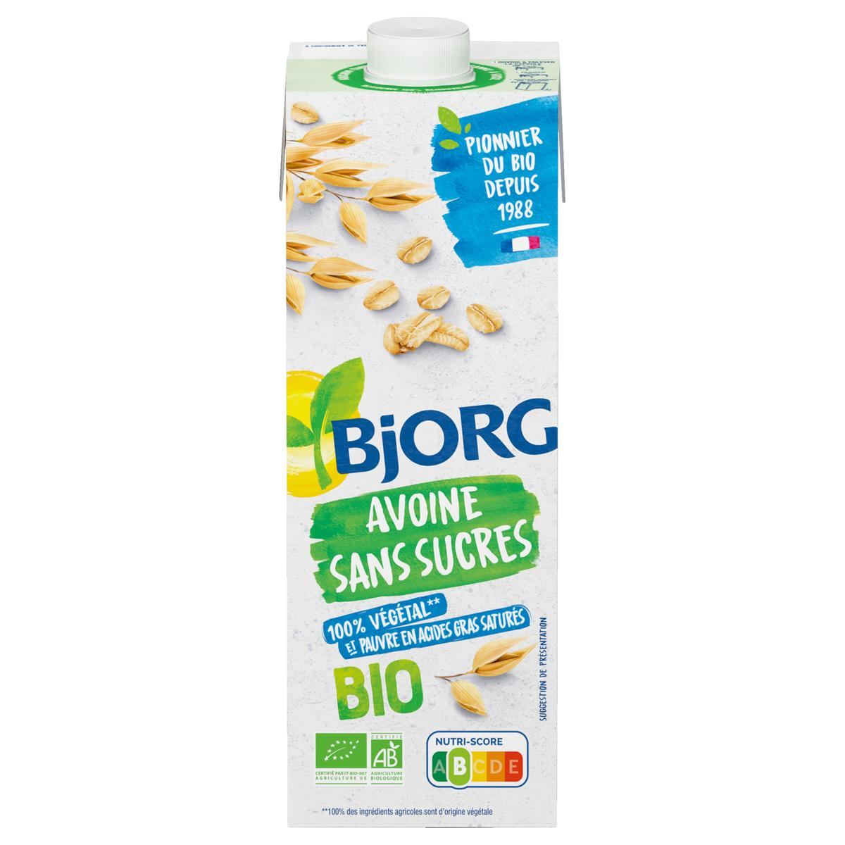 BJOR Boisson vegetale avoine sans sucres 1l bio