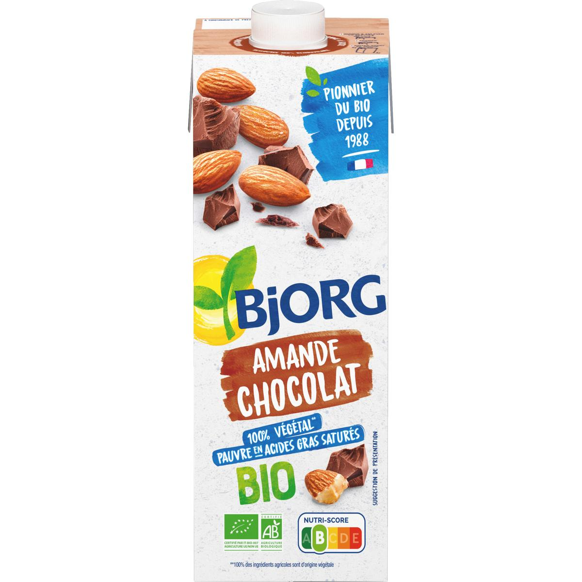 BJOR Organic Chocolate Almond Drink 1l