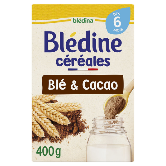 Céréales bébé dès 6 mois Blé et Cacao Blédine BLEDINA 400g
