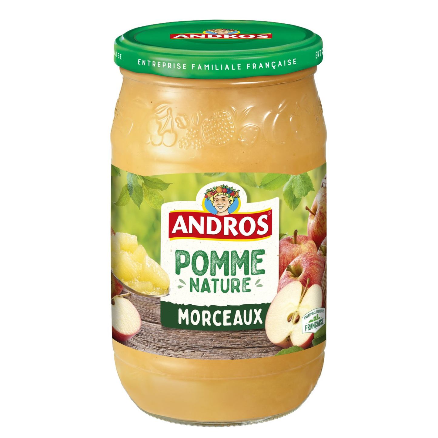 ANDROS Compote pommes morceaux 740g