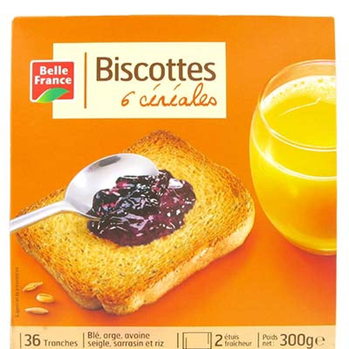 Biscottes 6 céréales Belle france 300 g