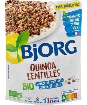 BJOR Quinoa lentilles doypack 250g bio