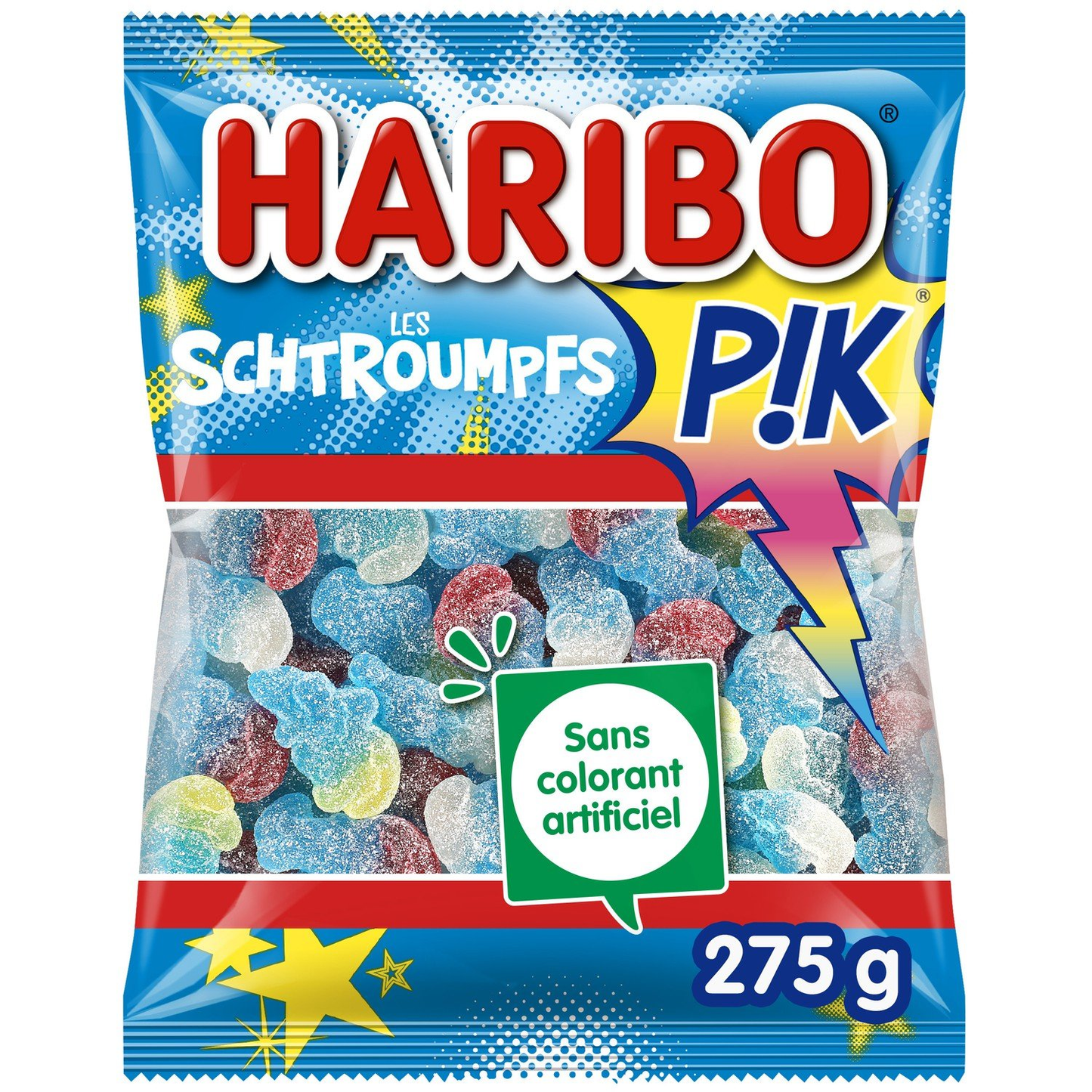 Bonbons acidulés HARIBO Schtroumpfs PIK 275g