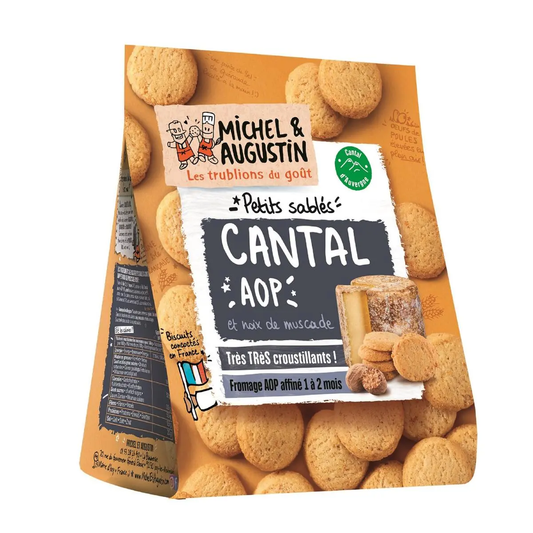 Michel et Augustin Sablés au Cantal AOP et à la Noix de Muscade 100g