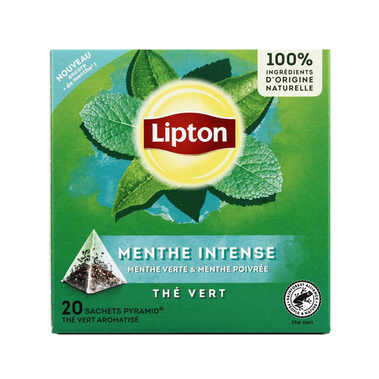 Lipton Thé vert d'Asie à la menthe intense 20 sachets