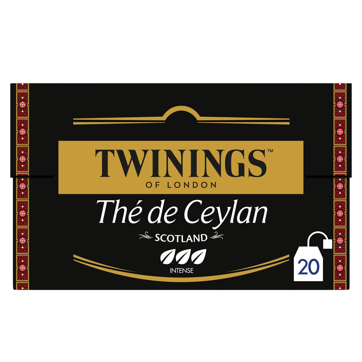 Twinings Thé de Ceylan Scotland 20 sachets