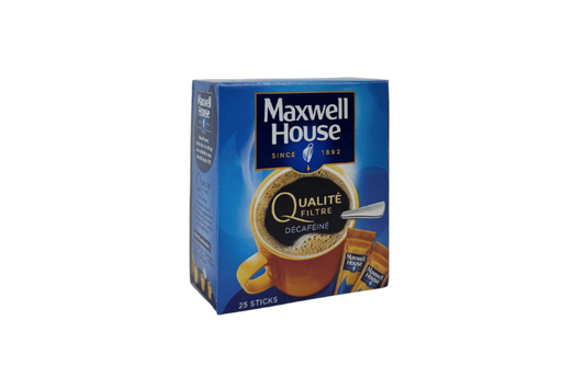 Qualité filtre décaféiné Maxwell House 25 sticks