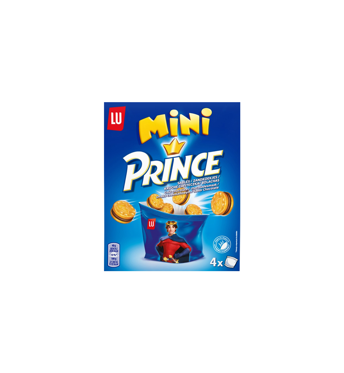 LU PRINCE Mini sablés au chocolat x4 160g