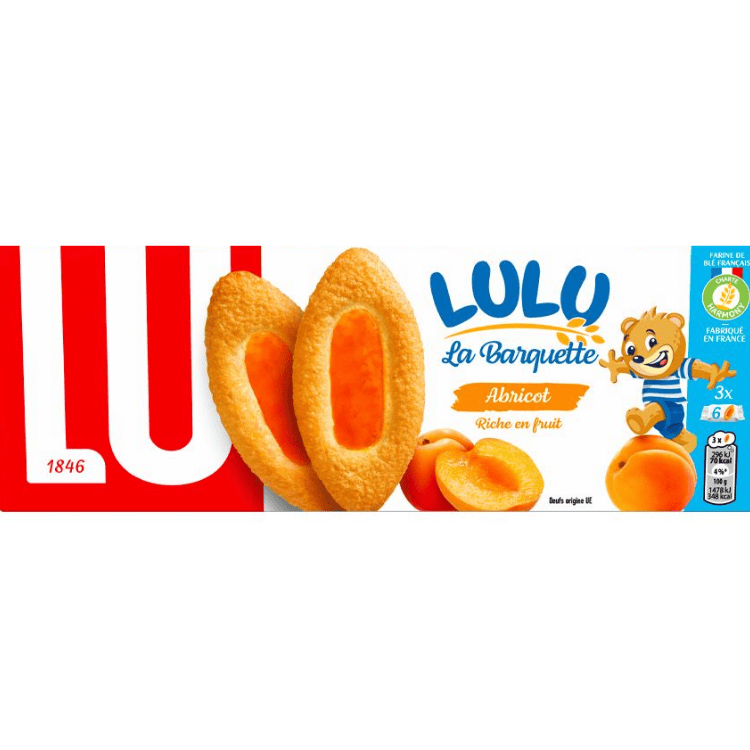 LU La Barquette de Lulu abricot 120g