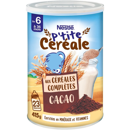 NESTLE P'tite céréale Cacao 415 g
