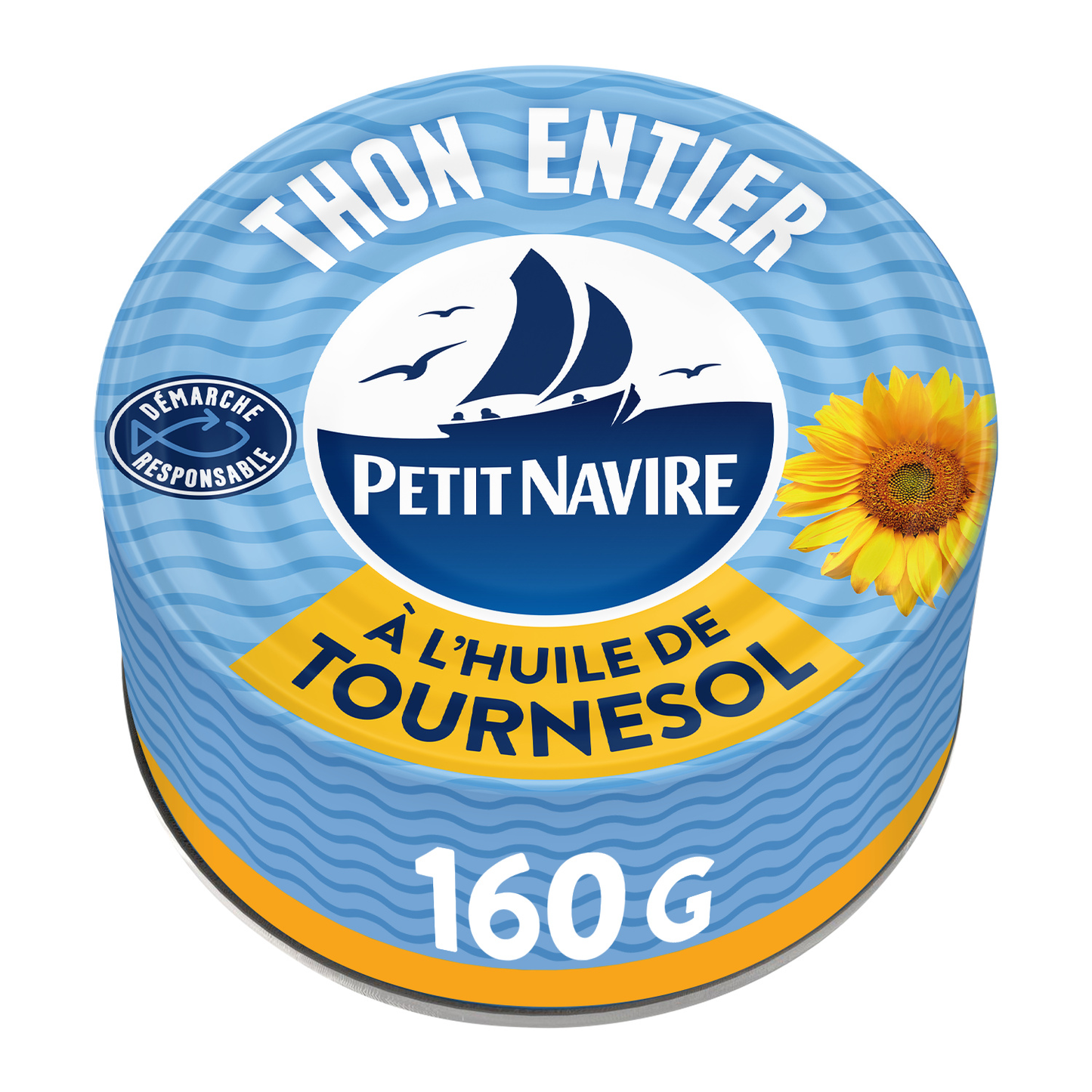 Thon Entier à l'Huile de Tournesol PETIT NAVIRE 112g