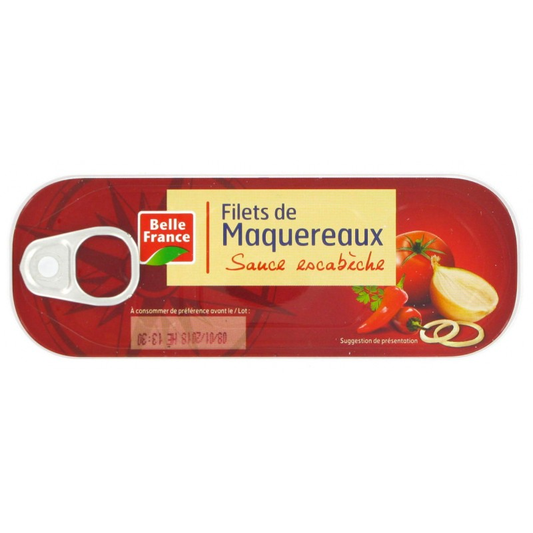 FILET MAQUEREAUX ESCABECHE 169G BELLE FRANCE